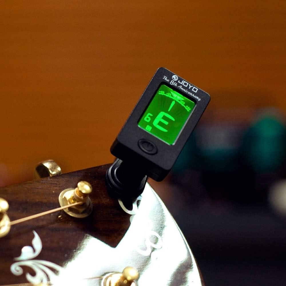 Precision Clip-On Digital Tuner with Automatic Shutdown for Musicians - Black