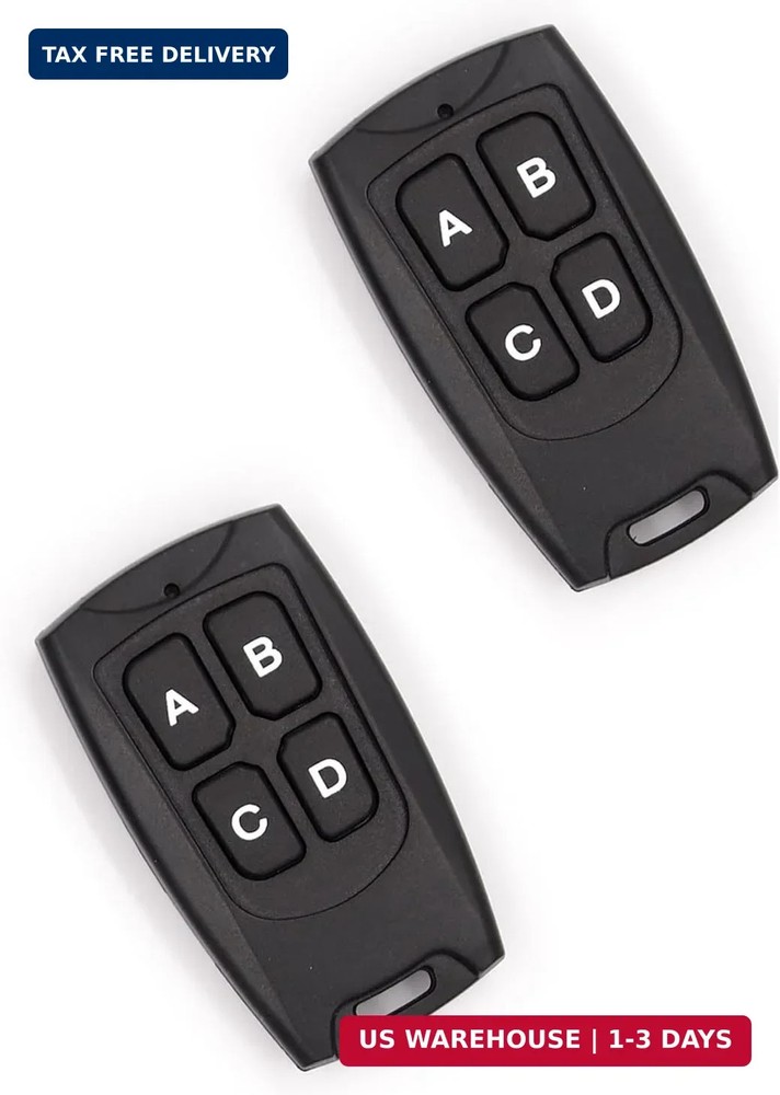 Secure Rolling Code Remotes, 2 Pack, Compatible with KIT-1 & KIT-2 (TX-134)