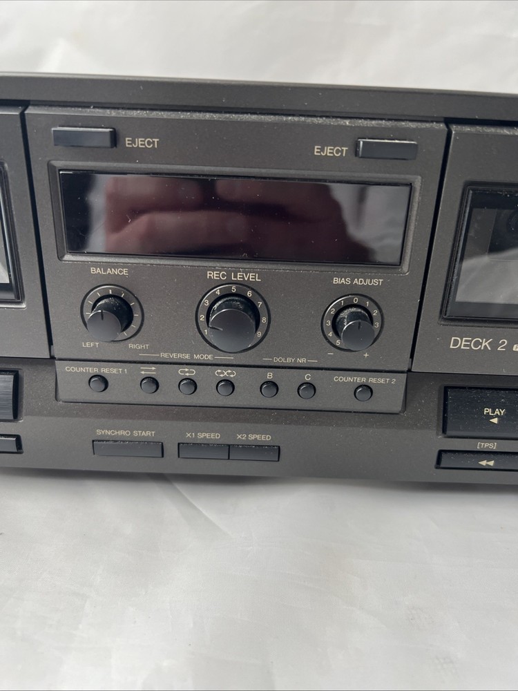 Technics RS‑TR333 Dual Cassette Deck – Clean – Untested – No Power Cord