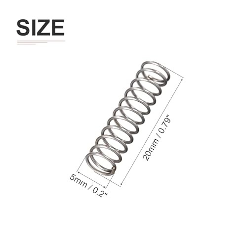 0.5x5x20mm(DxODxL) Compression Spring - 10Pack - Good for Machinery - Spring