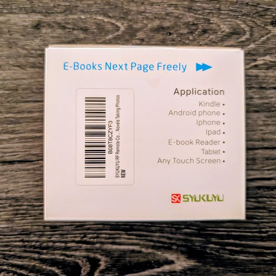 Syukuyu RF Remote Control Page Turner for Kindle / iPhone / iPad /android