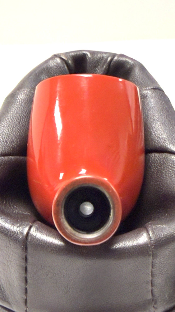 VENTURI by SUPER-TEMP Red Smooth Billiard w *Ebonite Saddle Stem (NOT Plastic)
