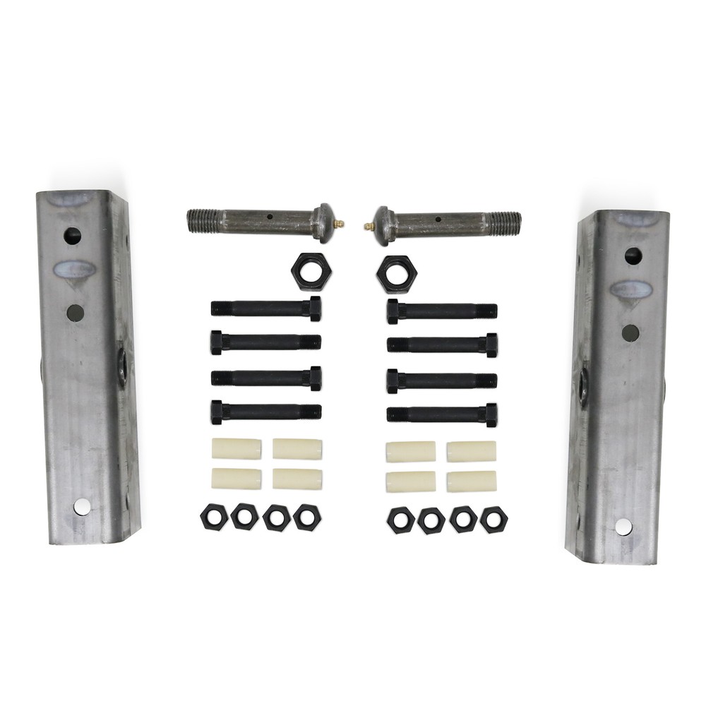 Pair Trailer Suspension Rebuilt Kit Slipper Spring 12" Equalizer Bushings Bolts