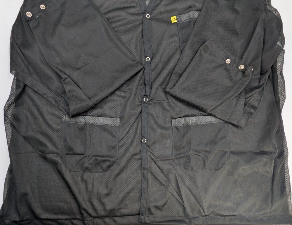 NOS! Transforming Tech ESD Jacket, Lightweight Poly-Carbon Blend 2XL V-Neck