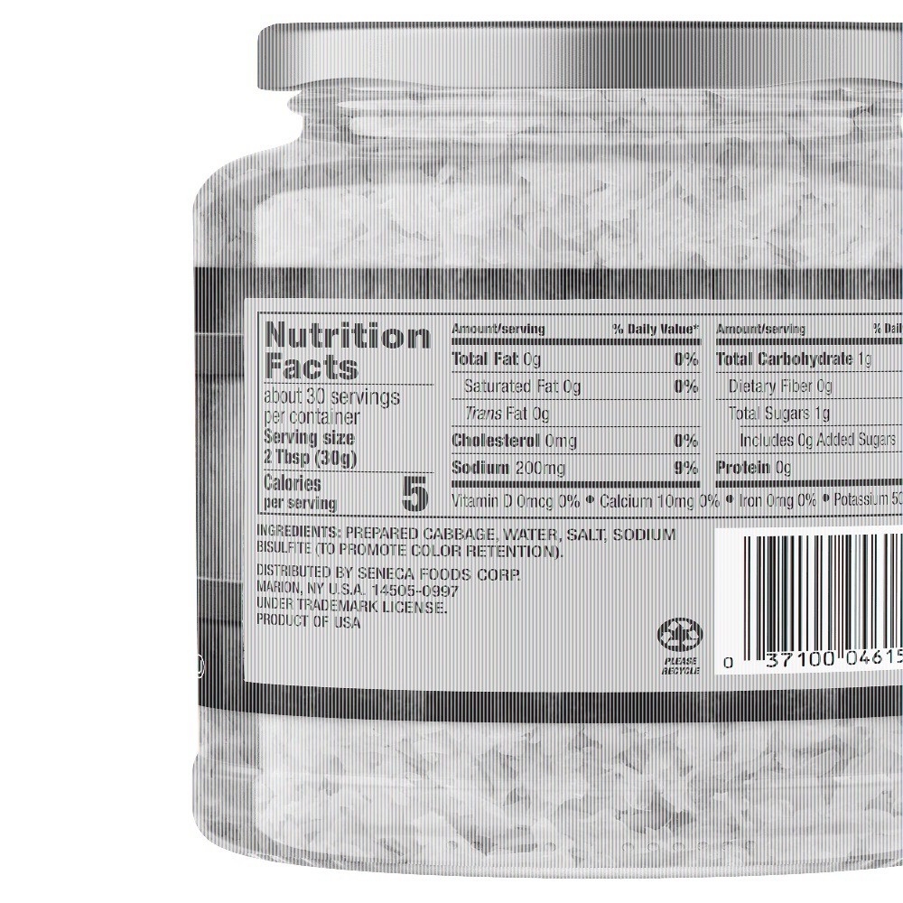 (12 pack) Crispy Sauerkraut, 32 oz Jar