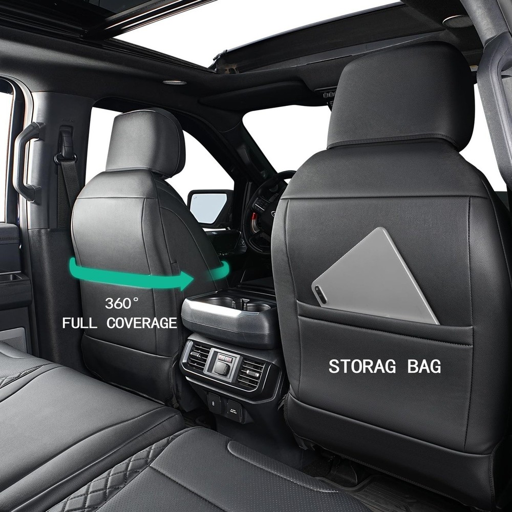Leather Seat Covers Full Set for F150
