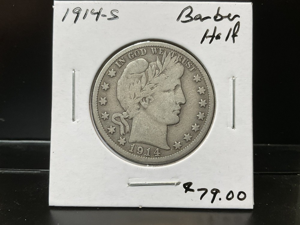 1914-S  Barber Half