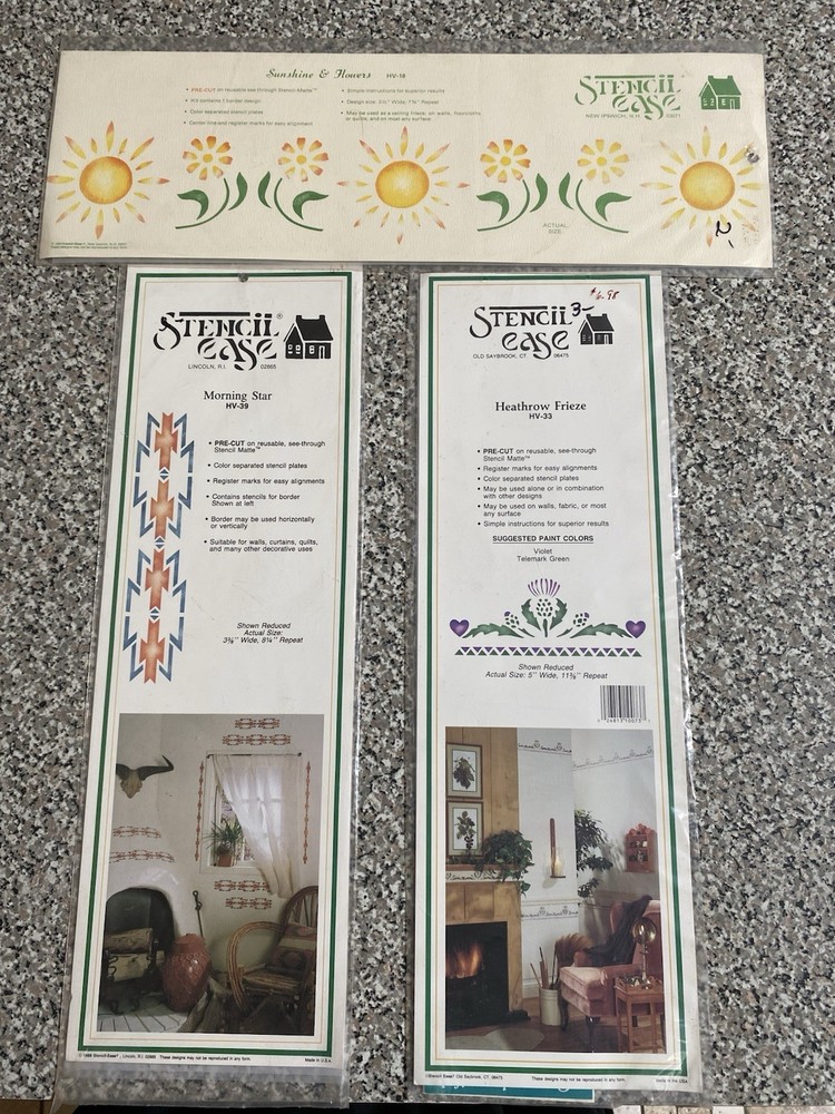 Vtg Stencil Ease Stencils 3 For $10 Choose Any Singles