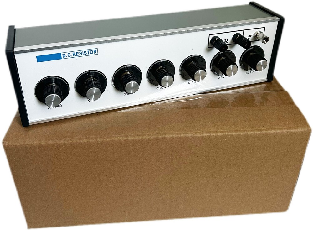 Lab DC Resistor 7 Dials DC Resistor Box with Accuracy 0.1% Mini Step Value 0.1Ω