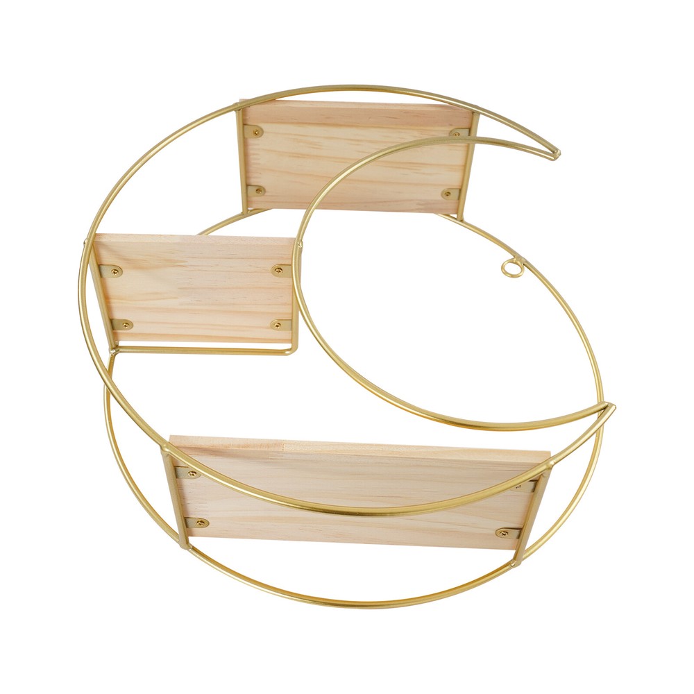 3-tier Round+ Moon Storage Display Rack Storage Display Rack Wall Mounted Shelf