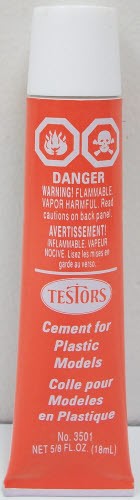 Testors 3501 Cement for Plastic Models 5/8-oz