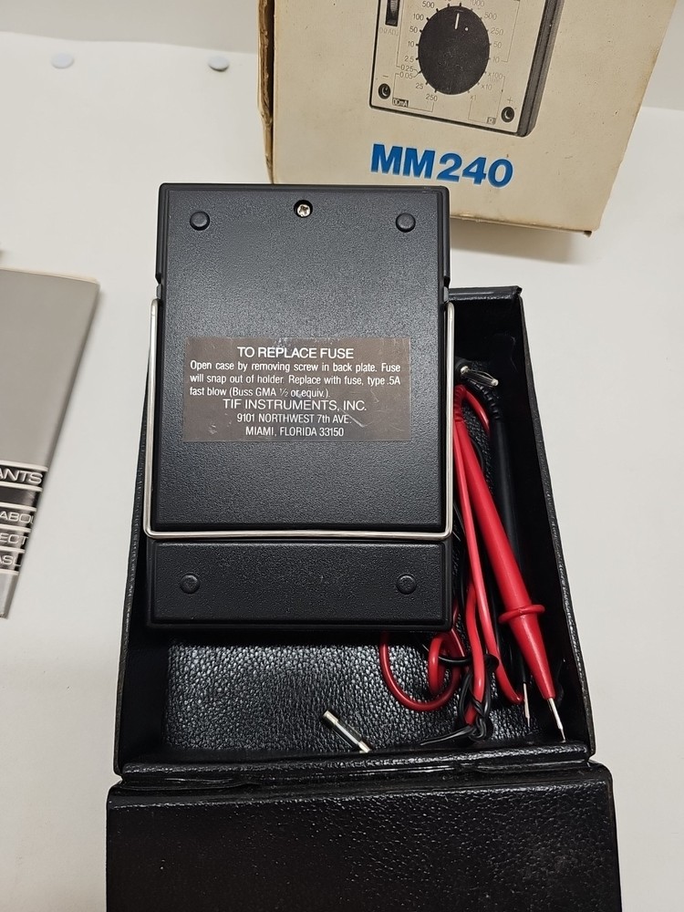 VINTAGE TIF MULTIMETER METER MODEL 240 - UNTESTED - (A2)