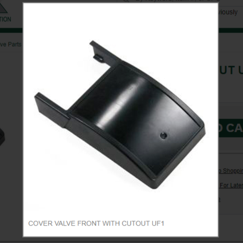 COVER VALVE FRONT WITH CUTOUT UF1 # 1951