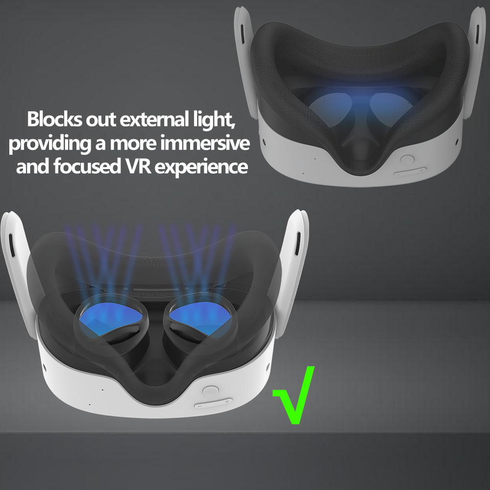 For Meta Quest 3s Blackout Lens Anti-scratch Protective Frame Protection Shell