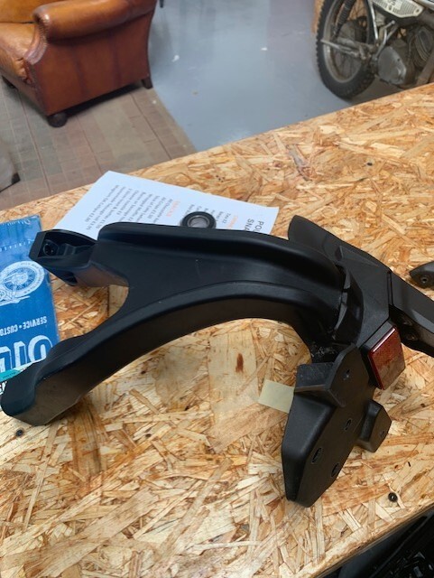 Honda rear light and number plate bracket for cb1000R