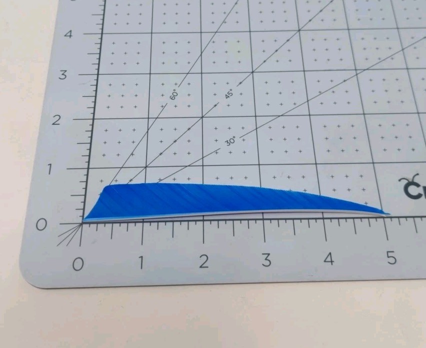 100pk Archery Arrow Feathers 5" Right Wing: Shield Blue