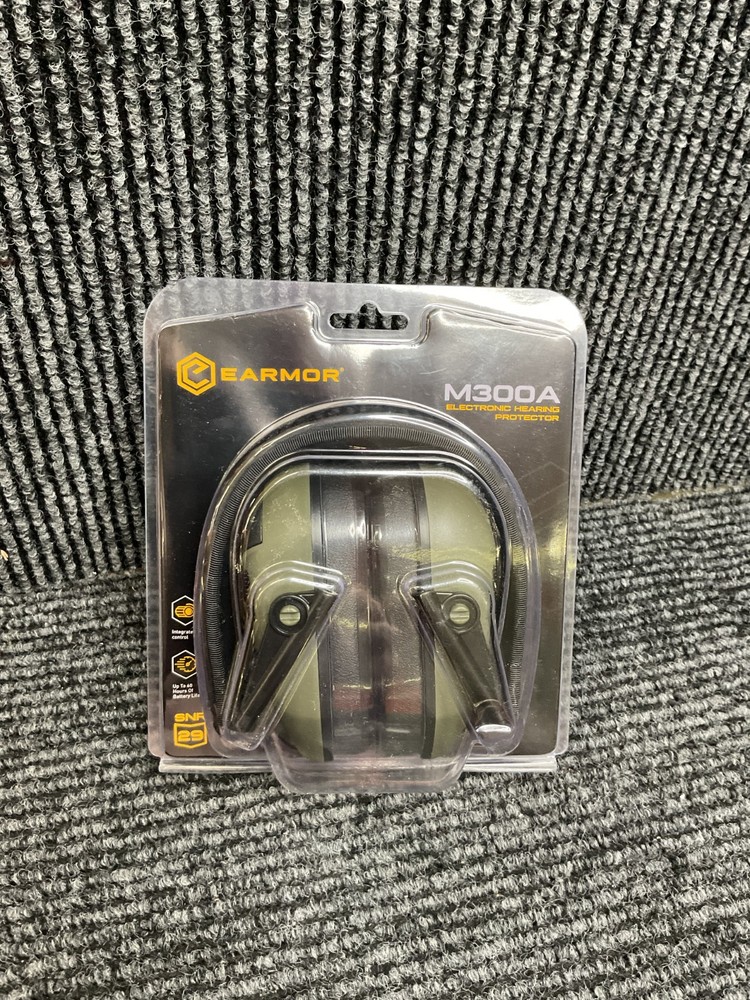 EARMOR M300A Electronic Hearing Protector - Foliage Green - Tactical Shooting