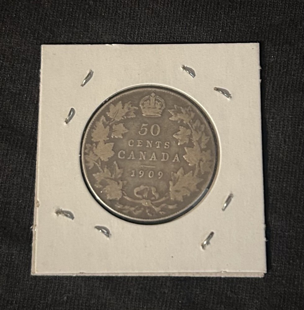 Canada 1909 Silver(.925) 50 Cents