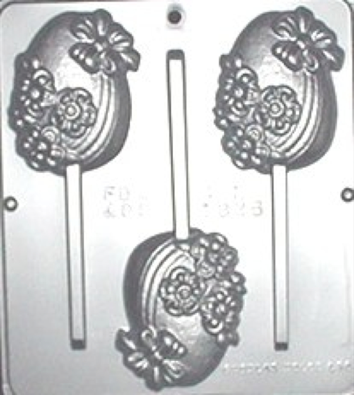 Fancy Egg Lollipop Chocolate Candy Mold Easter 1826 NEW