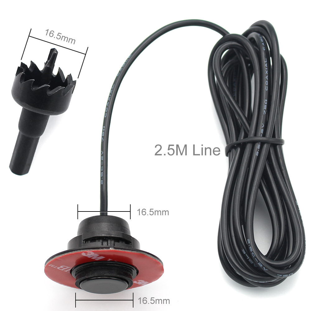 Car Accessories Rear Safety Silver Parking Radar Backup Reverse Sensors System