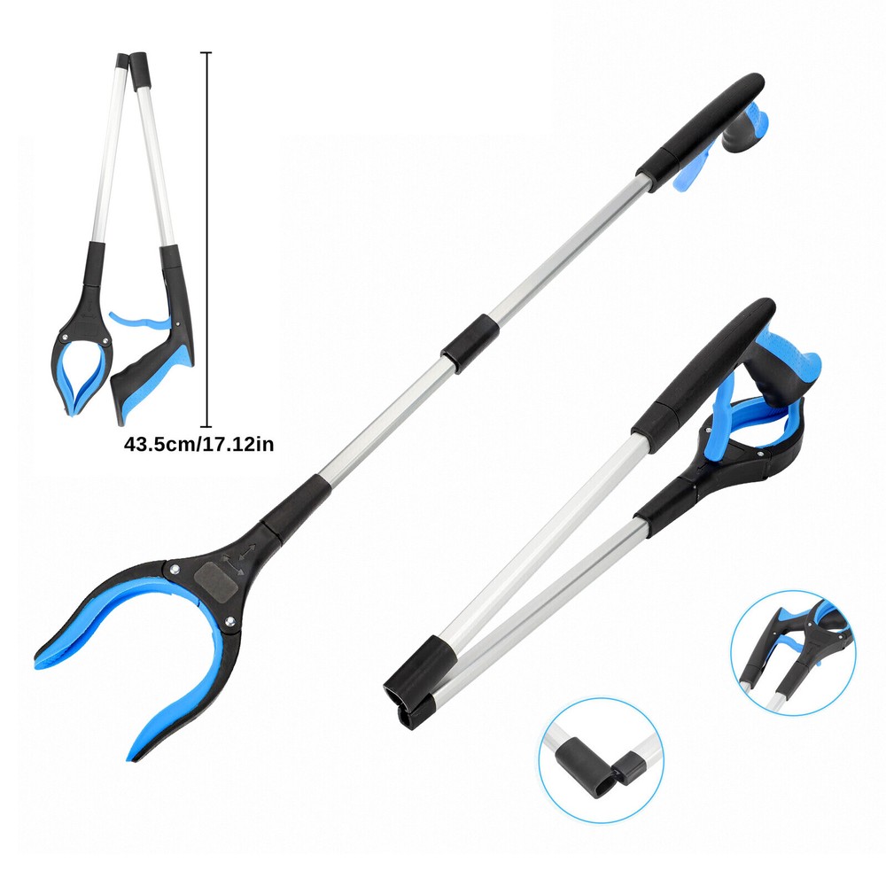 Foldable Garbage Collector Extender Grabber for Wheelchairs and Disabled