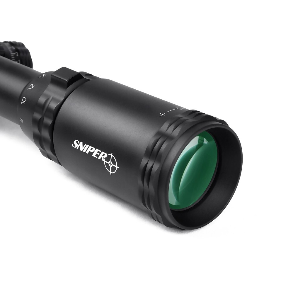 Sniper 6-24x50 AOL Long Range Rifle Scope RGB-Illuminated W/ Zero W/E Adjustment