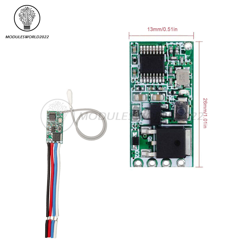 1-10pc DC3.6V-24V 433Mhz Relay Wireless RF Remote Control Switch Receiver Module