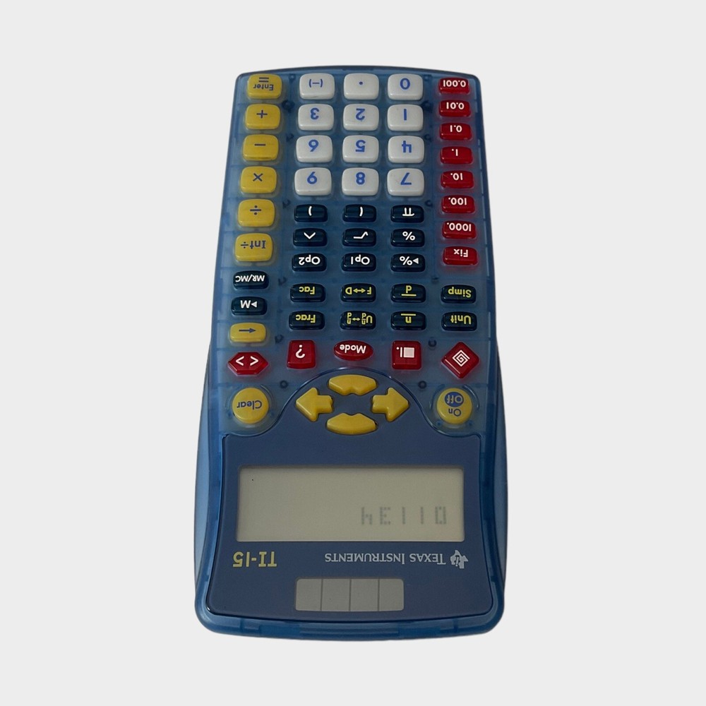 Texas Instruments TI-15 Basic Blue Calculator