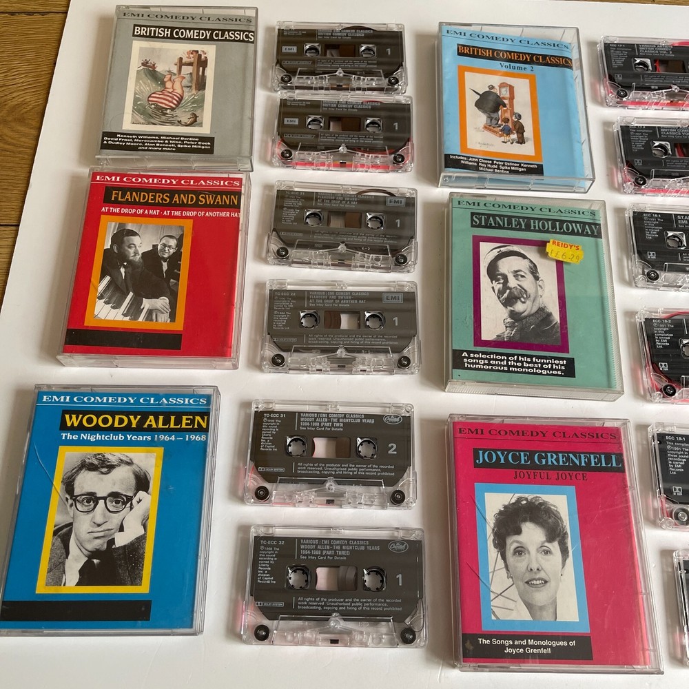 Emi Comedy classics x8 audio cassettes
