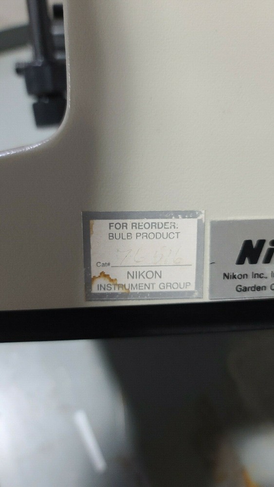 Nikon Diaphot Inverted Phase Contrast Microscope with XY Stage
