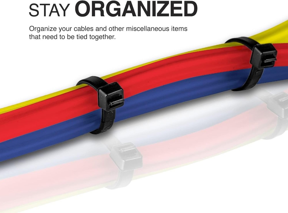 Cable Ties Black UV Resistant Pack