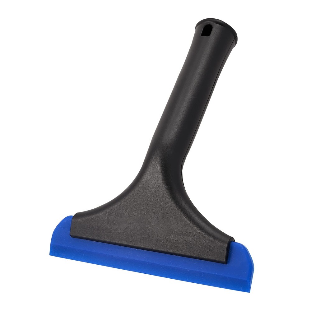 Gomake Small Silicone Squeegee Window Shower Tool,Auto Black+ Blue