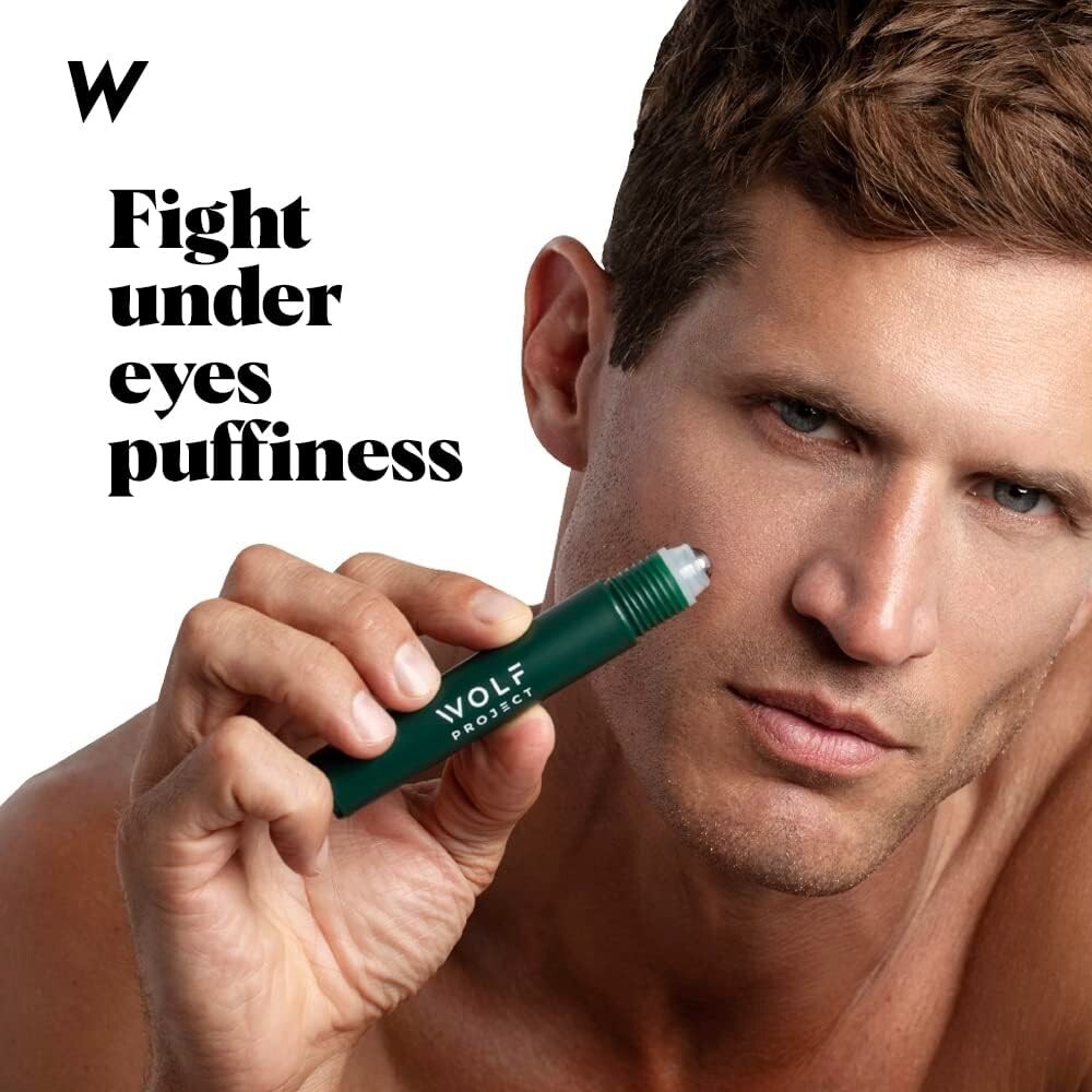 Wolf Project Under Eye Roller with Caffeine Vitamin C and Peptides Dark Circles