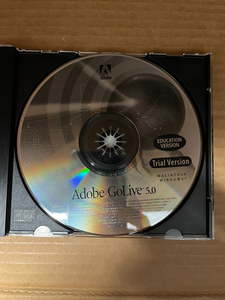Adobe GoLive 5.0 CD-ROM, Trial Version