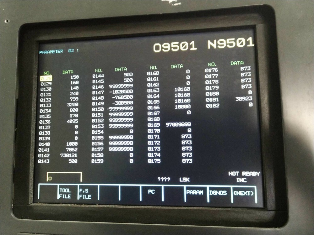Fanuc 6M / Mitsui-Seiki 6CN Jig Bore Mill, 5 Axis Parameter DATA Only E-Delivery