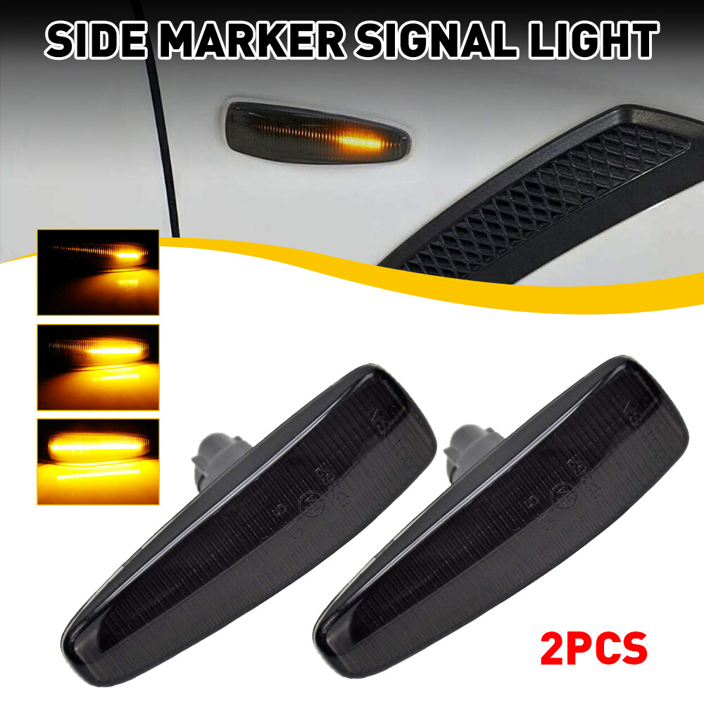 Smoke LED Side Marker Light Turn Signal Lamp For Mitsubishi Outlander Lancer EVO