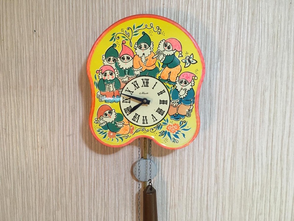 Vintage Clock Soviet Mechanical Clock Working Soviet CLOCK Soviet Wall Clock
