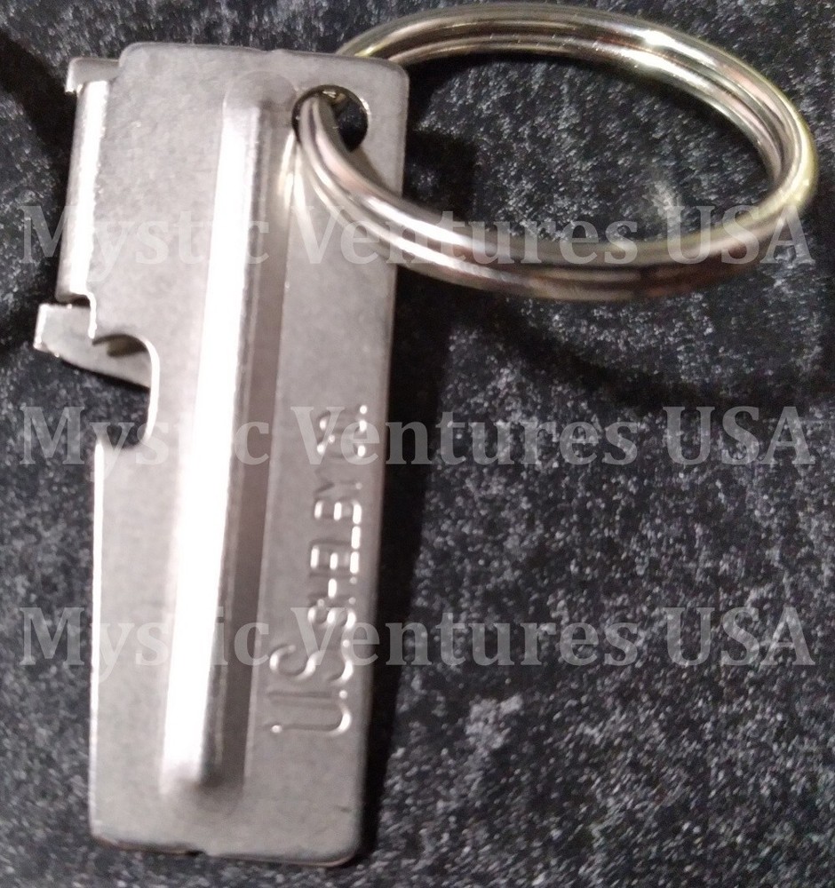 3x GENUINE US Military P-38 Can Opener Key Chains Surplus US Shelby "John Wayne"