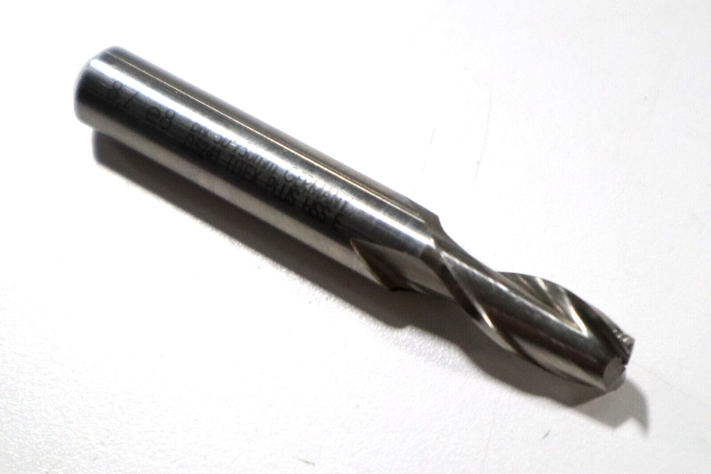 TITEX PLUS, 8.7 mm 2 FLUTE COBALT ENDMILL, CENTER CUTTING      C786