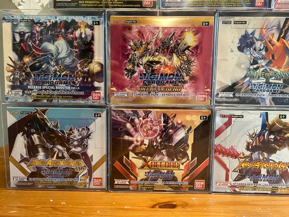 Digimon booster box collection (BT and EX) NEW SEALED