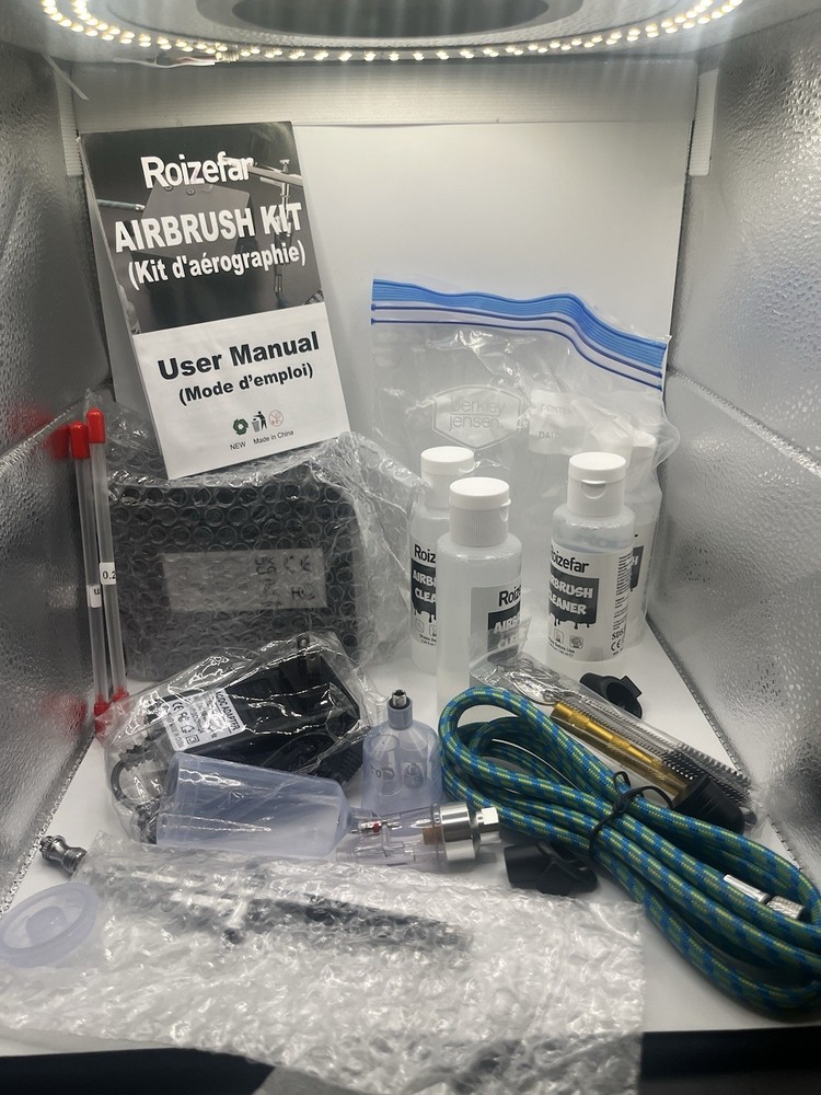 Roizefar Airbrush Kit with Compressor, 55 PSI