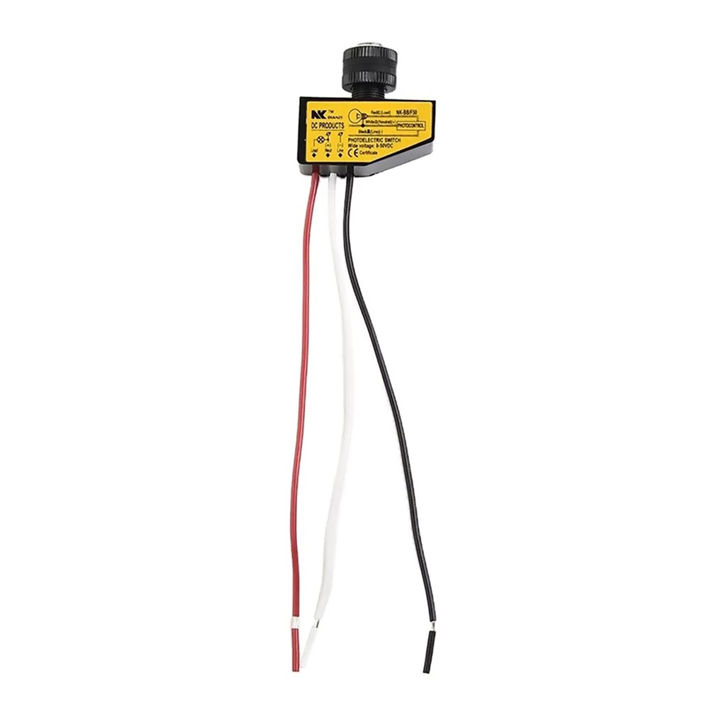 DC8V-50V Photocell Light Sensor Switch For Automatic Switching Lights Control
