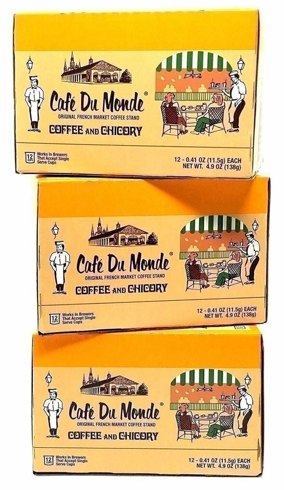 Cafe du Monde Coffee and Chicory 36 Single Serve Pods
