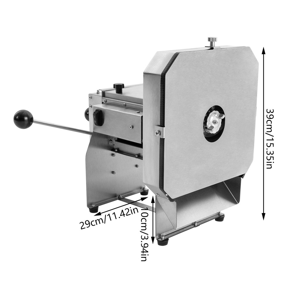 Cabbage Shredder Commercial Potato Slicer Fruit Vegetable Slicing Machine Silver