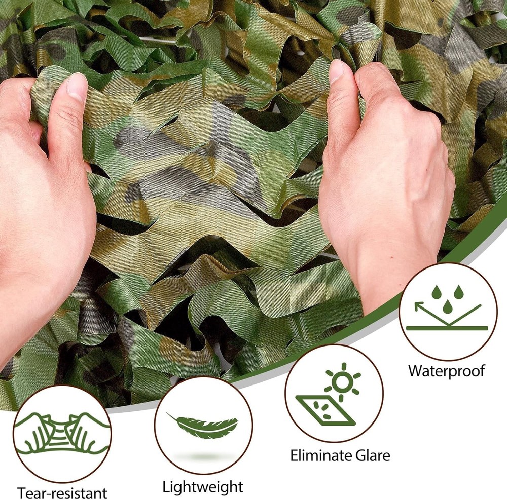Customizable Camouflage Netting 32.5 Sq Ft - Perfect for Parties & Camping Decor