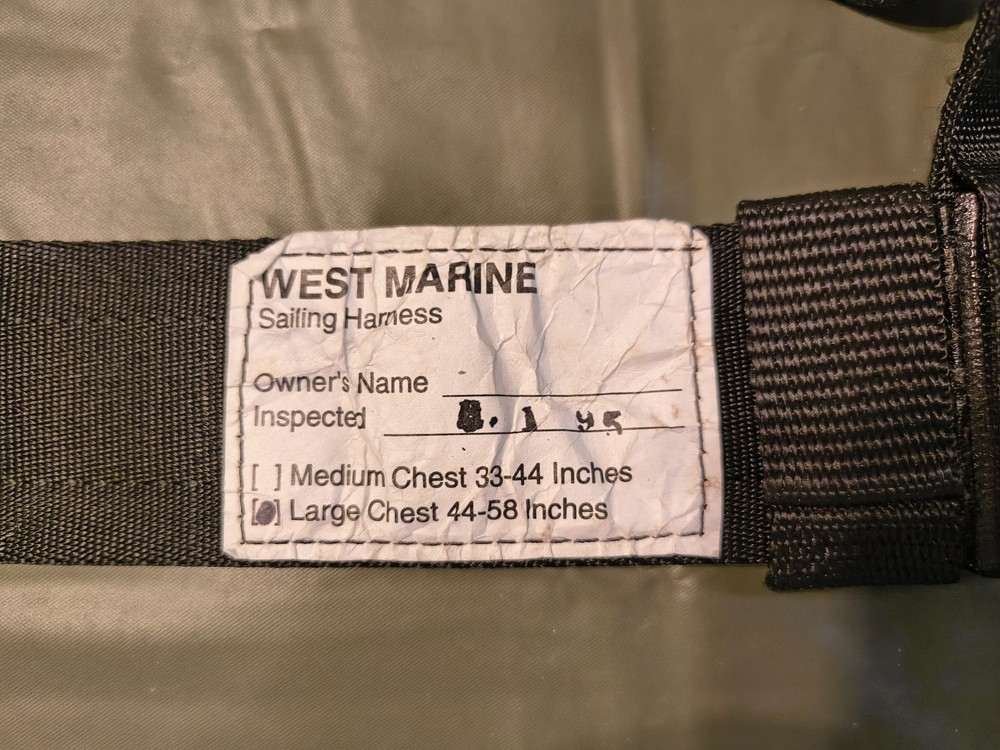 Sailing Safety Harness (West Marine, Large)