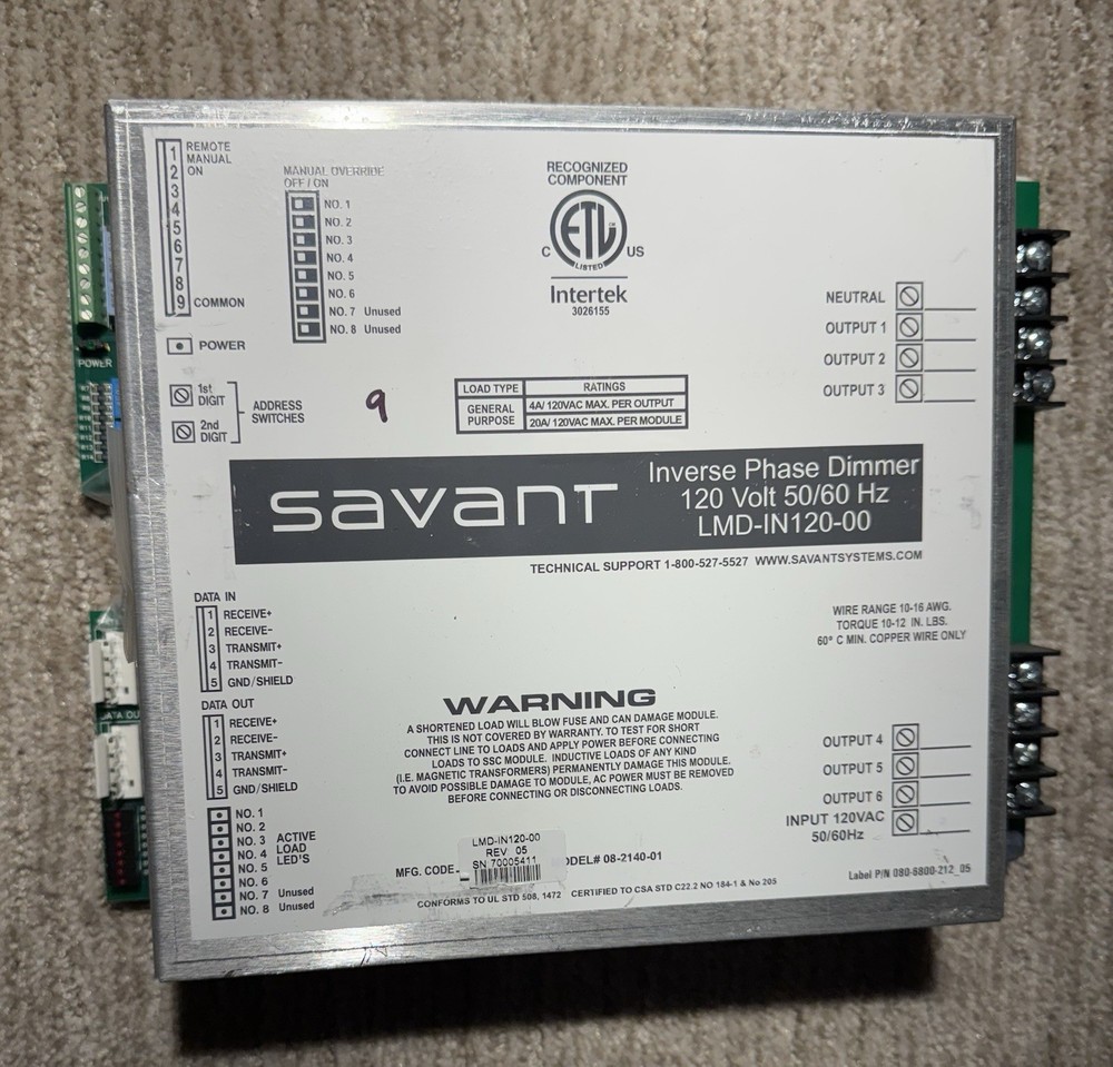 Savant LMD-IN120-00 Inverse Phase Dimmer Module