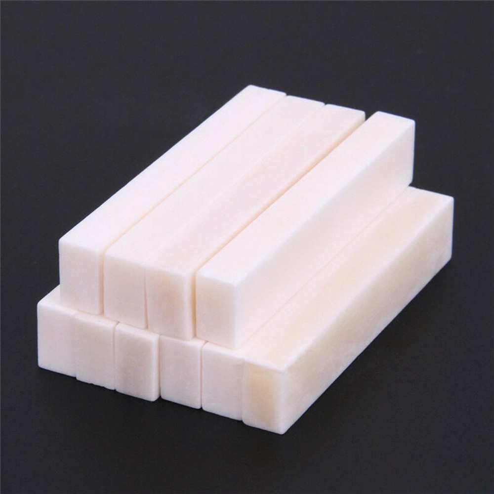5PCS Hard Buffalo Bone Blank Saddle Nut for Accoustic Classical Guitar DIY