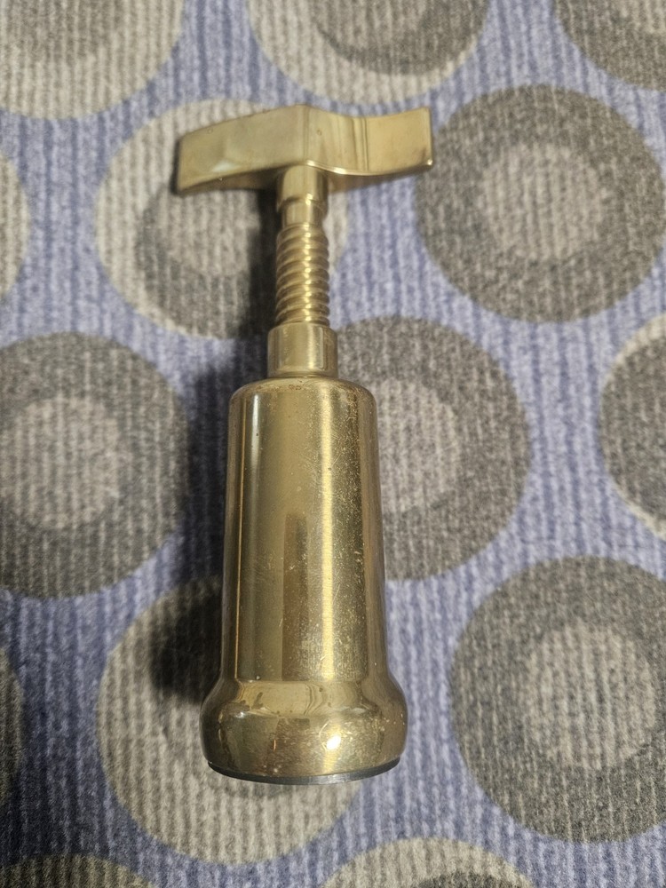 Vintage Italian Solid Brass Corkscrew