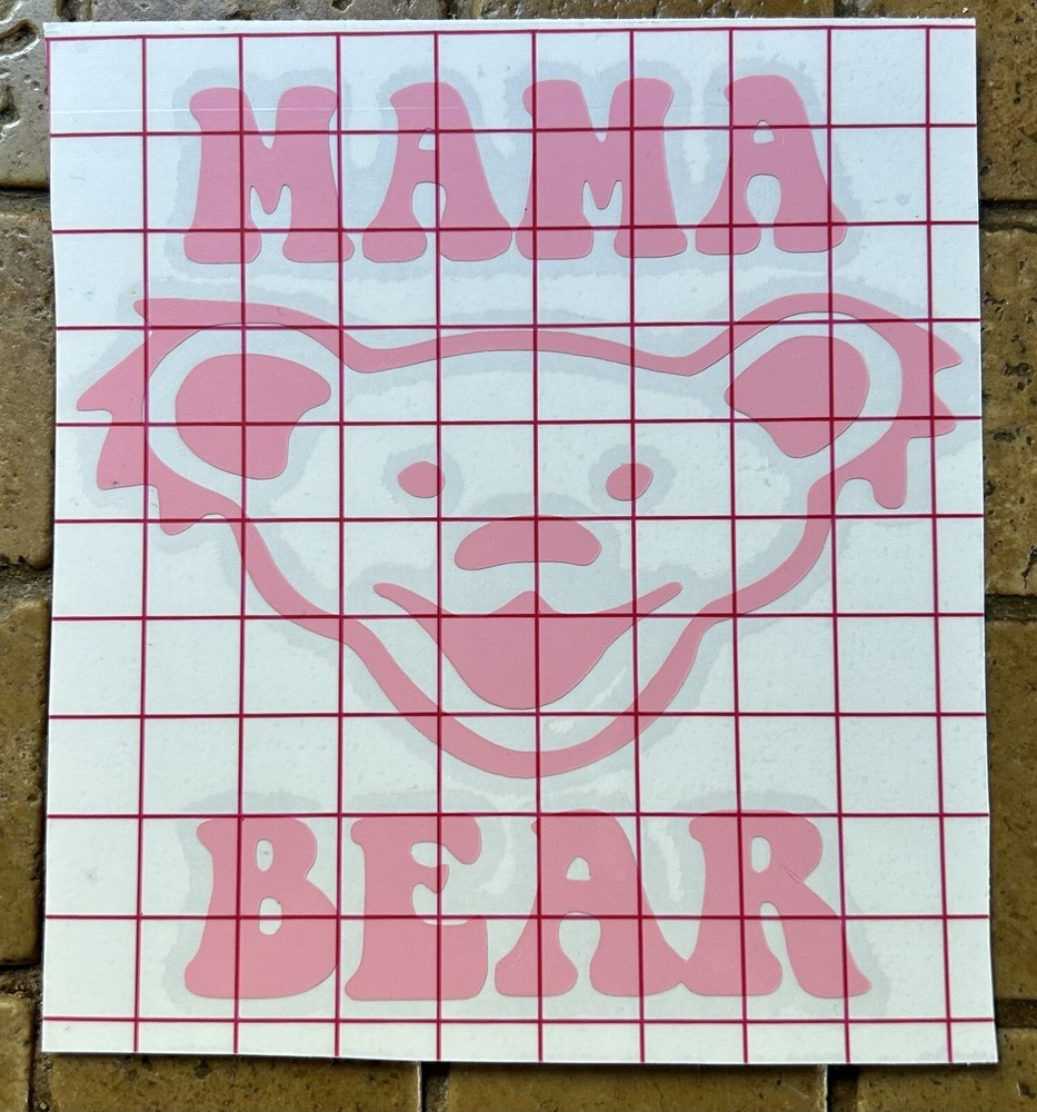 Grateful Dead Mama Bear Vinyl Decal Pink